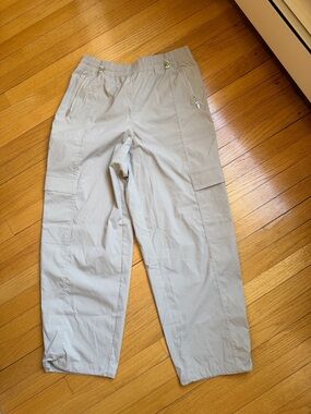 Athleta Light Gray Women's Cargo Track Pants